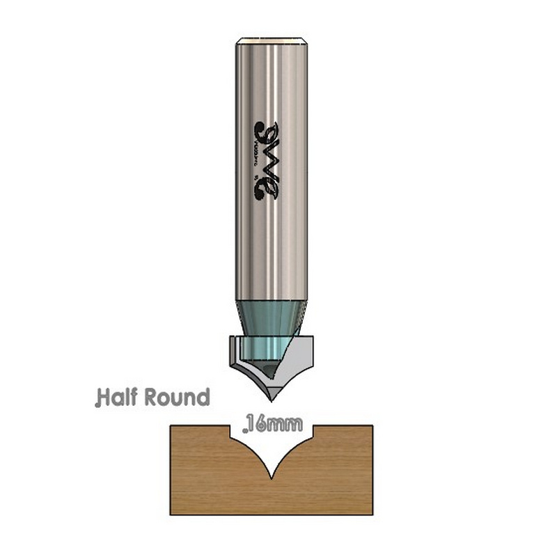 16mm Suta Bit Half Round Cnc Cutting Tools Model-WM396